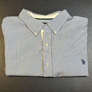 US Polo Assn button up striped shirt size 4XL